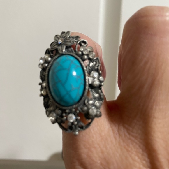 Turquoise Fashion Ring - Picture 3 of 9